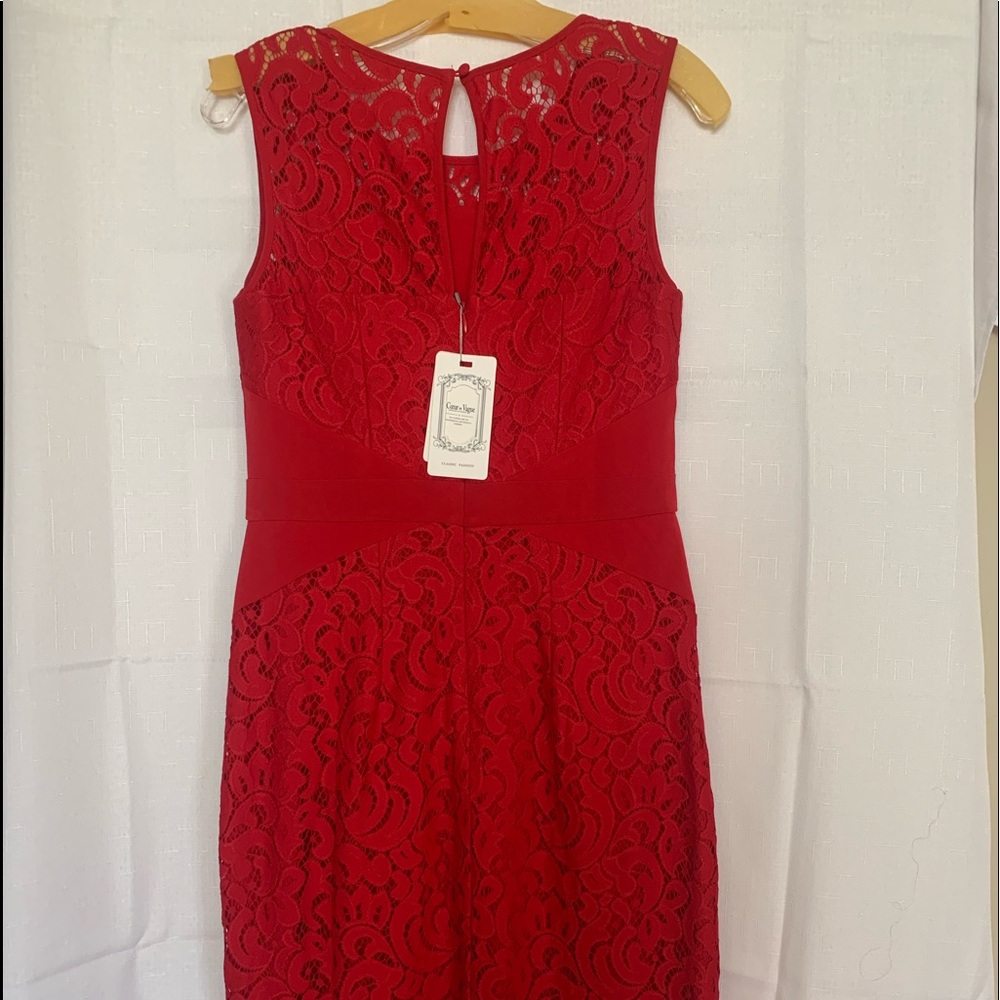 Christmas Red lace dress